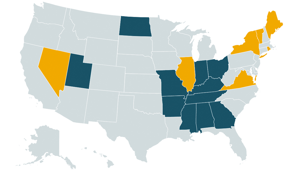 Sixteen States have Passed Pro-Life or Pro-Abortion Legislation in the Last Six Months