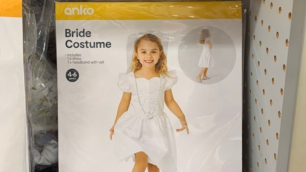 Mother in Australia Got Kmart to Remove Little Girls Bride Costume for Being “Beyond Inappropriate and Offensive”