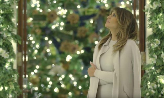 Bah, Humbug! The Media Has a Meltdown as Melania Trump Wears a Coat Indoors While Looking at Her Christmas Decorations