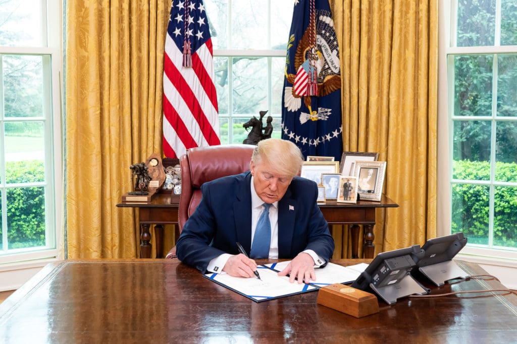 President Trump in the Oval Office