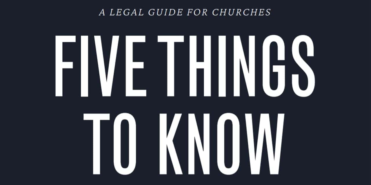A Legal Guide for Churches