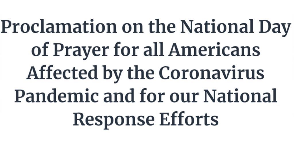 National Day of Prayer