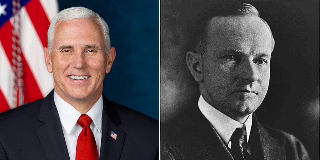 Mike Pence and Calvin Coolidge