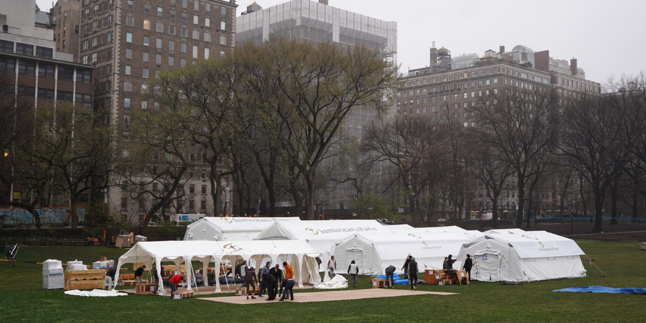 Christian Ministry Samaritan’s Purse Puts Up Field Hospital in New York City’s Central Park