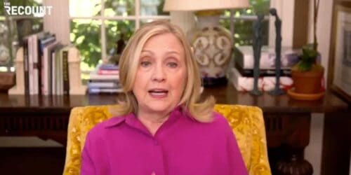 Hillary Clinton in an interview with Jennifer Palimeri