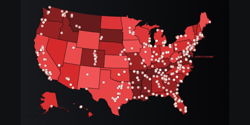 Hate Map by the SPLC