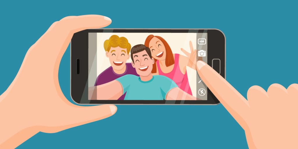 Friend selfie|