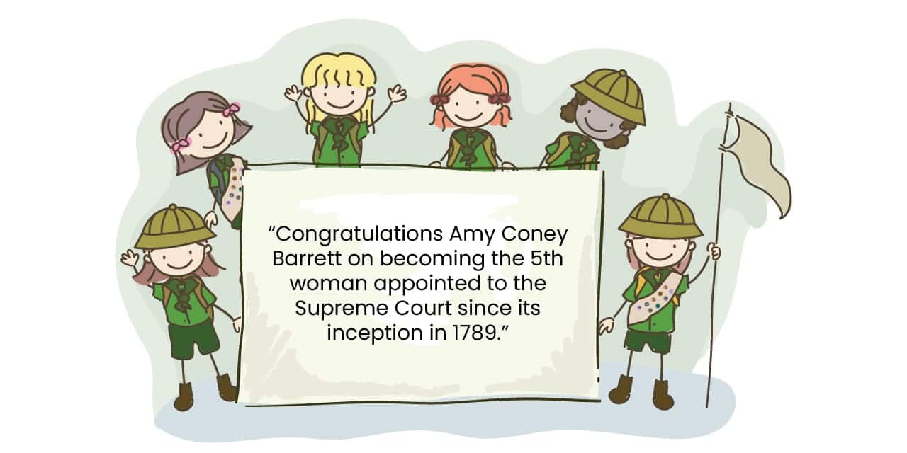 Girl Scouts tweet about Amy Coney Barrett