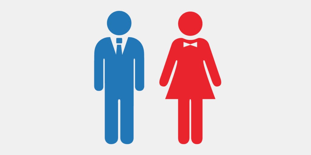 Red and Blue stick figures||