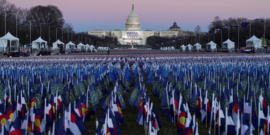 Field of Flags at 2021 Inauguration