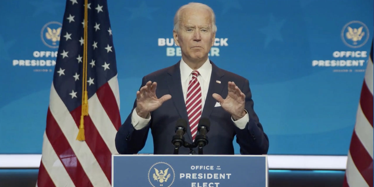 Biden’s ‘Build Back Better’ Speech: Touts Diverse Cabinet Picks; Announces Small Business Support Based on Gender and Ethnicity