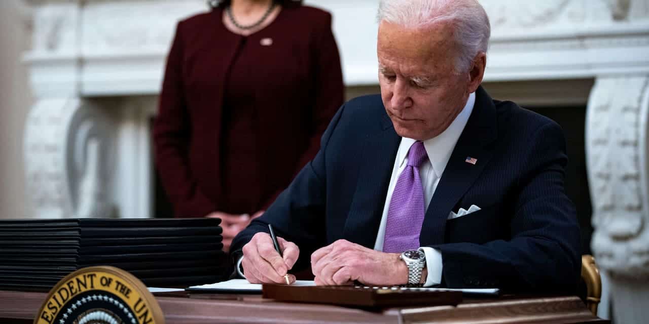 Joe Biden signs executive orders