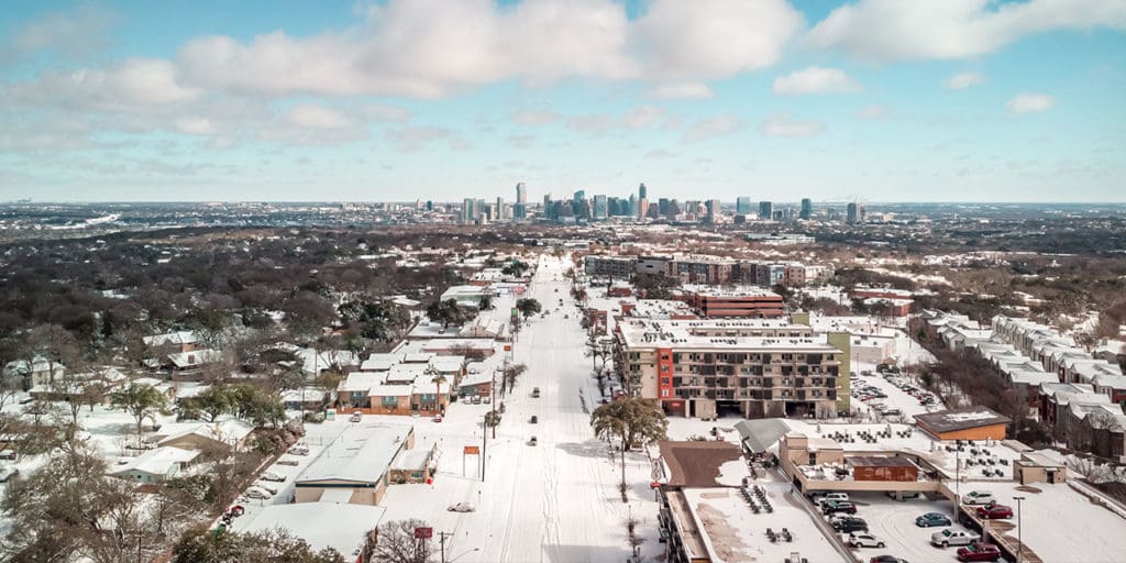 TX: Snow storm and arctic freeze in Austin
