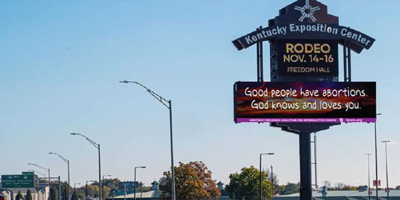 Kentucky Religious Coalition for Reproductive Choice billboard
