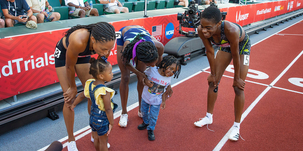 Three Times Olympic Track and Field Qualifiers Celebrated the Role of Family