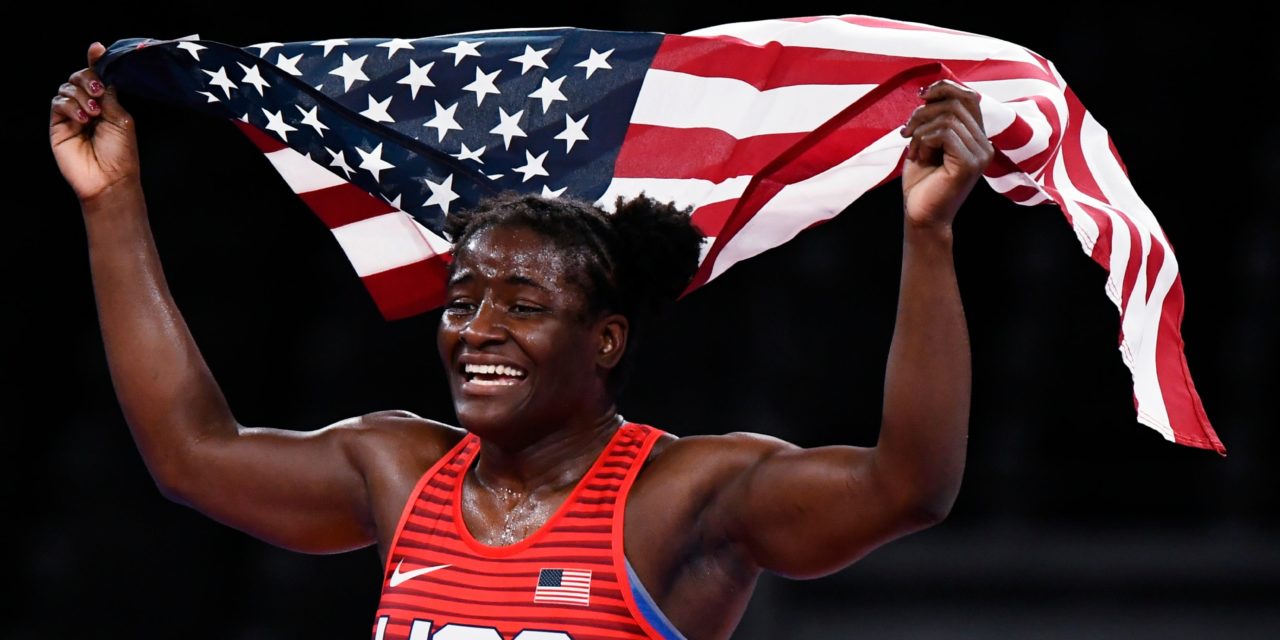 Gold Medal Winning Wrestler Tamyra Mensah-Stock – ‘I Love Representing the U.S. I Freaking Love Living There’