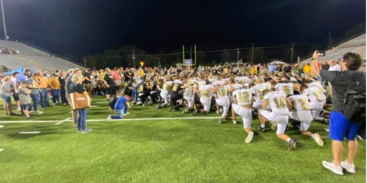 Students Take Over and Lead Postgame Prayer After School District Warns Teachers Not To