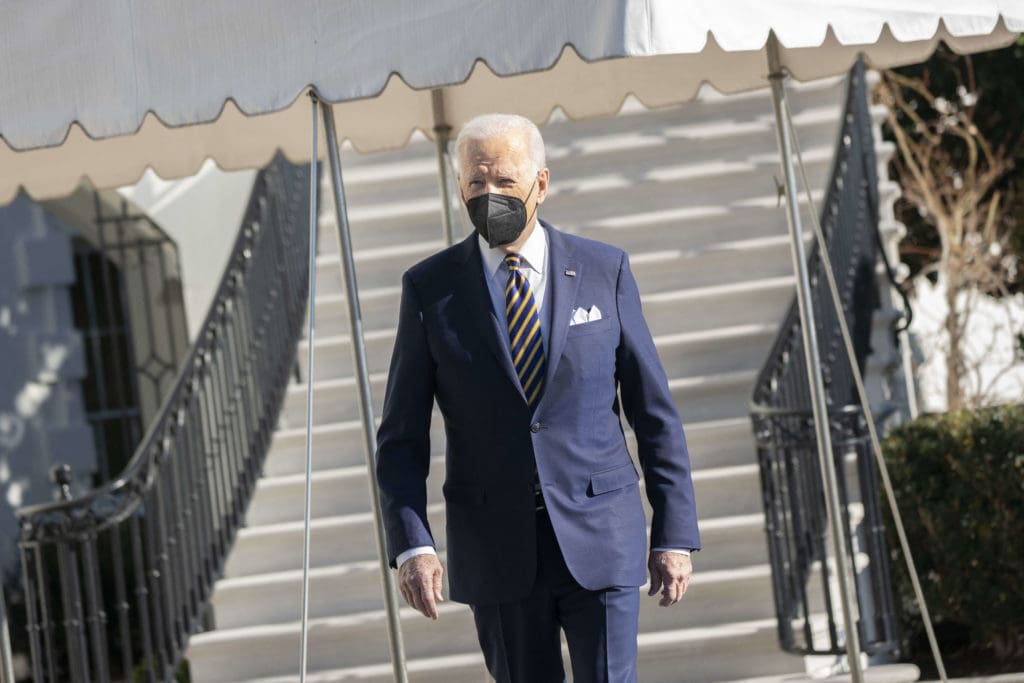 Biden Walking White House