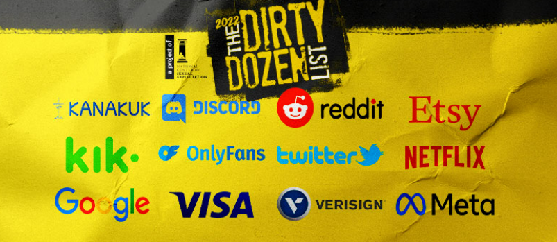 ‘The Dirty Dozen List’ – Corporations Enable and Profit from Sexual Exploitation