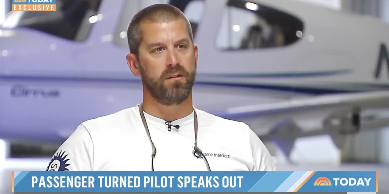Heroic Passenger Turned Pilot Credits God with Successful Emergency Landing
