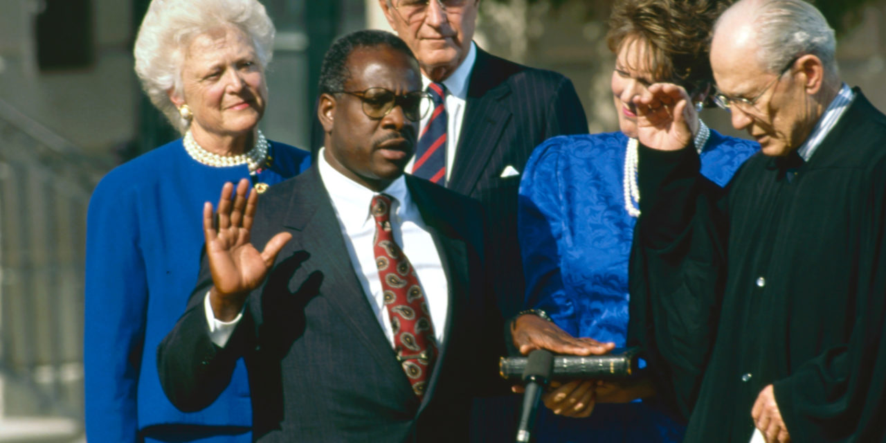 Justice Thomas Says Supreme Court Won’t be ‘Bullied’ on Abortion Decision