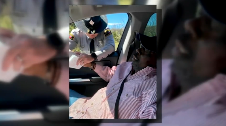 Traffic Stop Turns into Powerful Moment of Prayer Between Trooper and Father with Cancer