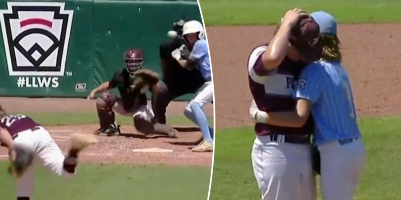 Little Leaguer Beaned by Pitch Comforts Distraught Pitcher
