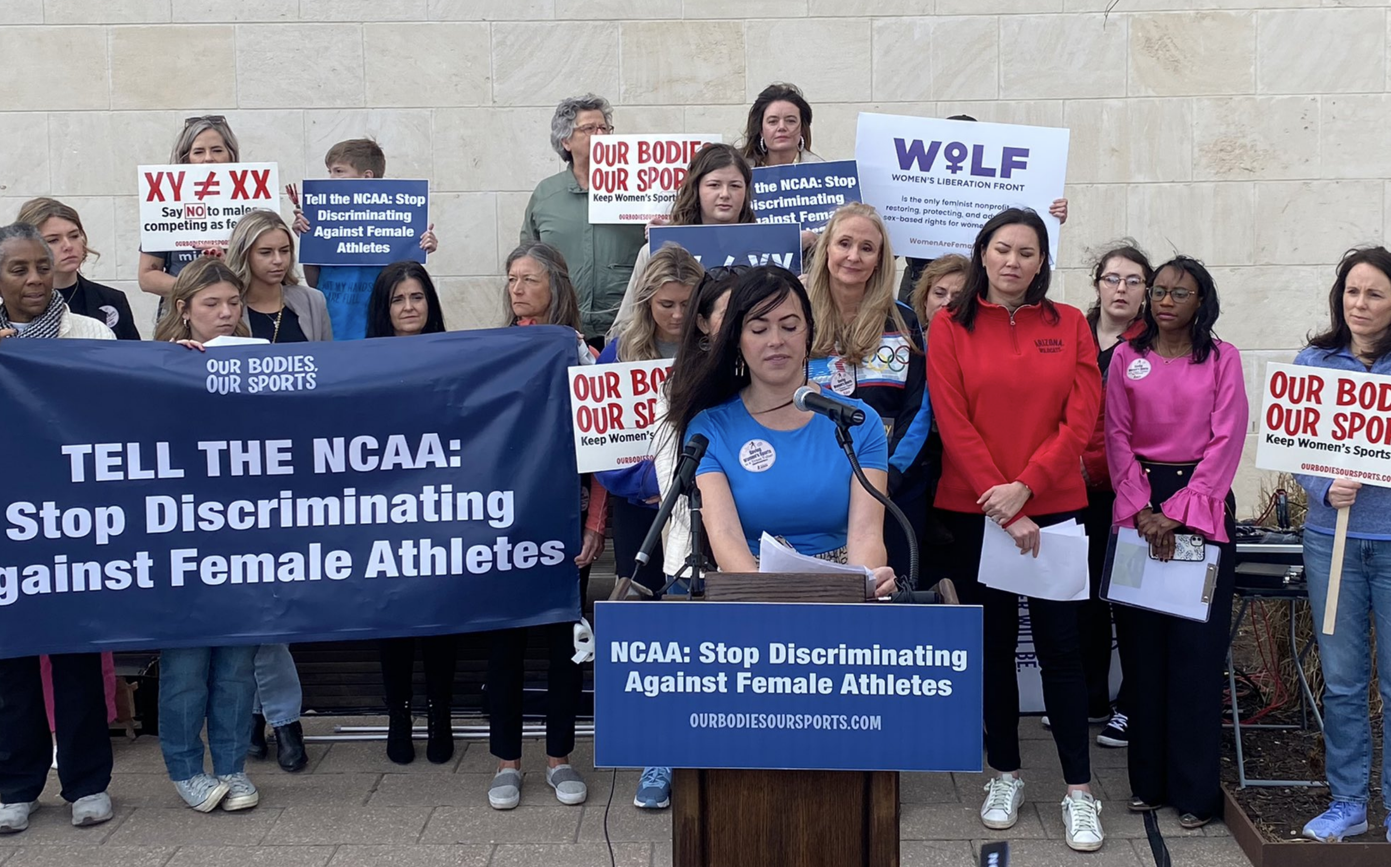 Female Athletes Speak Out, Demand Fairness in Women's Sports
