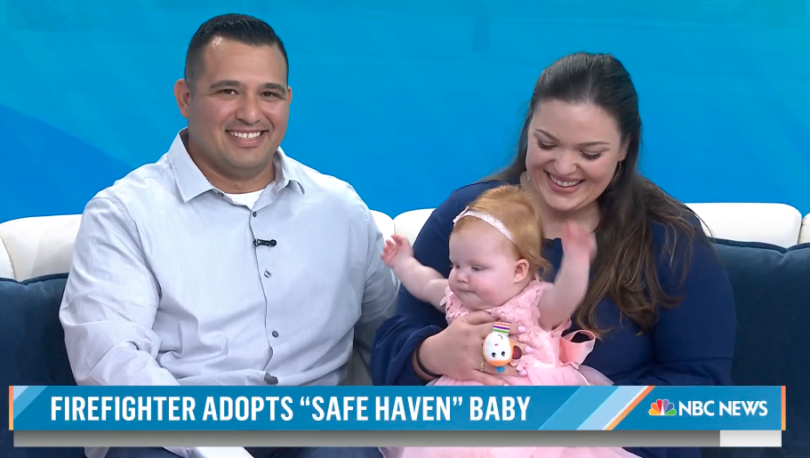 Firefighter Adopts Newborn He Rescued From Safe Haven Baby Box: ‘She Is Very Loved’