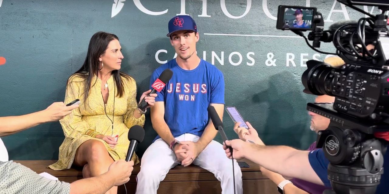Texas Rangers’ Evan Carter: ‘JESUS WON’ T-Shirt Explains it All