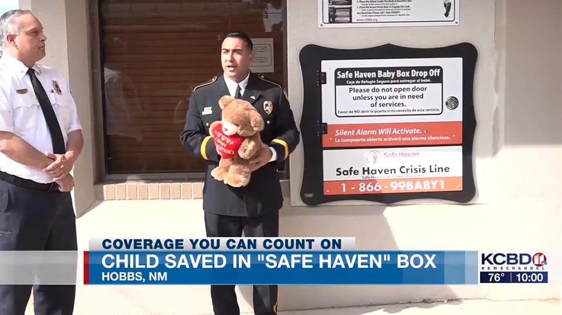 Firefighters Save Newborn Baby After Station Installs ‘Safe Haven Baby Box’