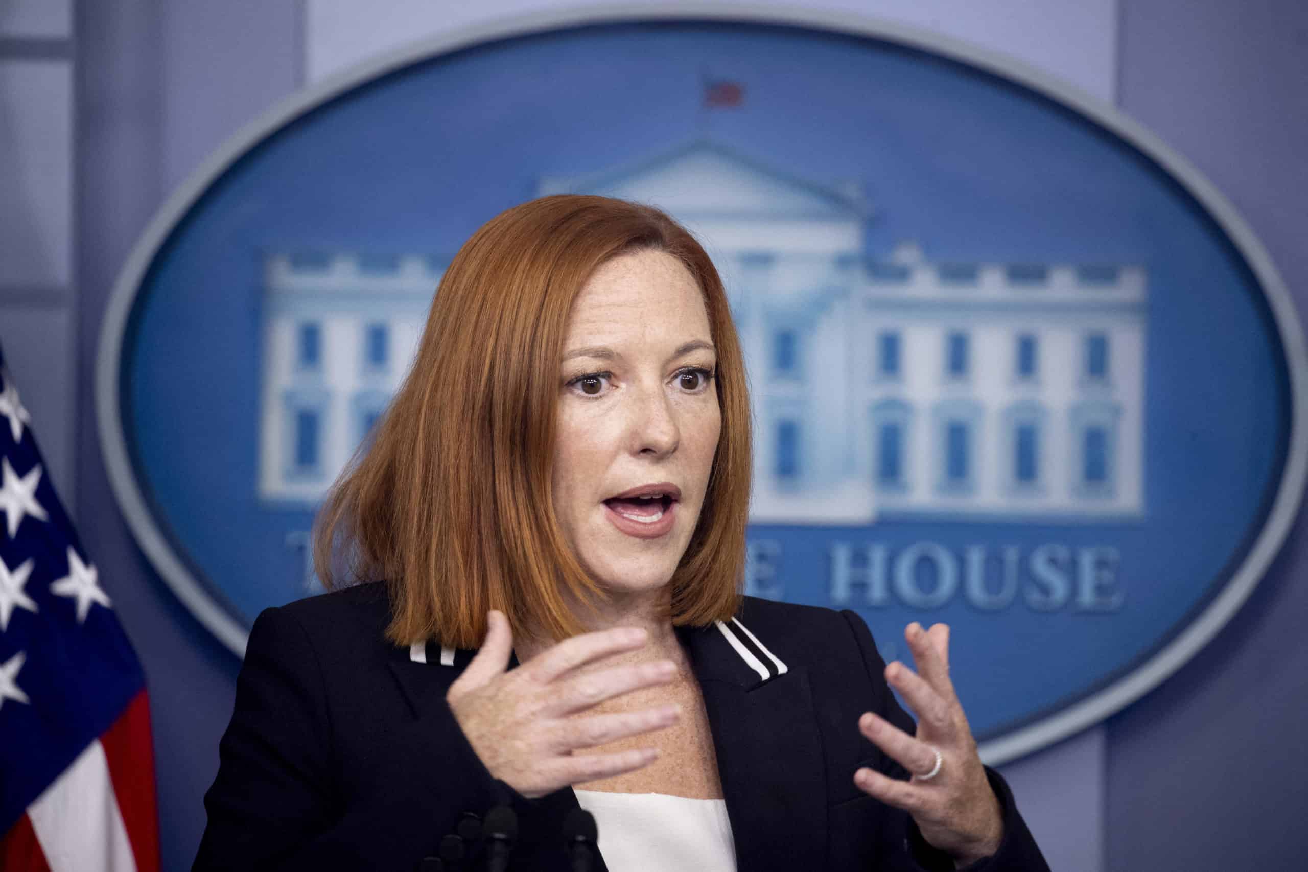 Jen Psaki Podium