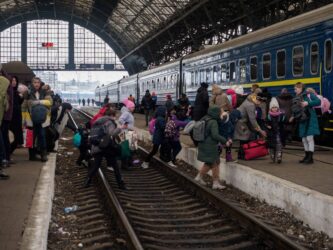 Ukraine Refugees Train