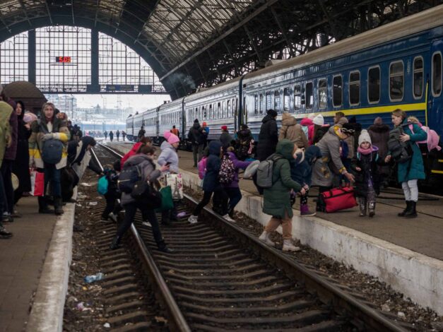 Ukraine Refugees Train