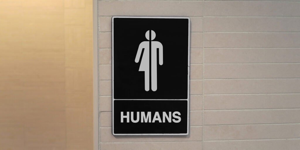 Bathroom sign