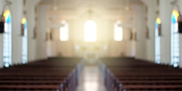 Empty church sanctuary