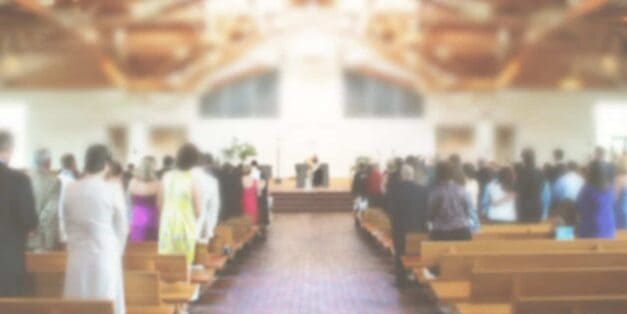 Indoor church service