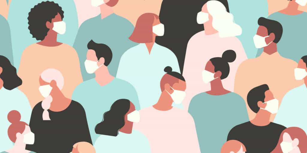 People wearing medical masks