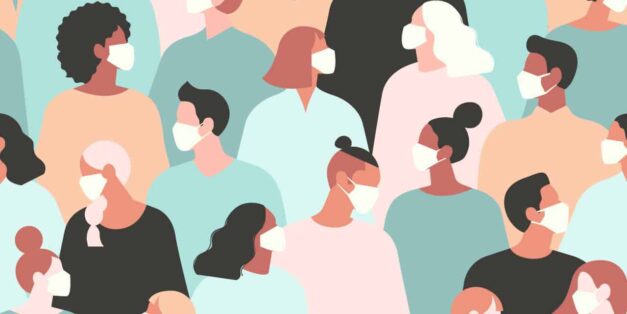 People wearing medical masks