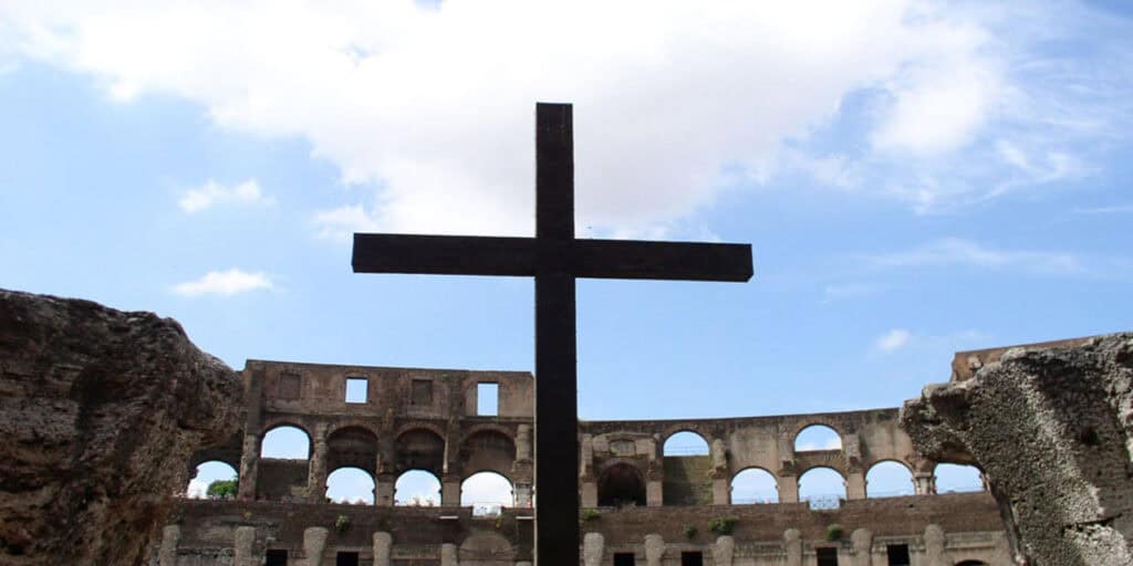 Cross in the Colosseum