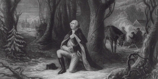 George Washington praying