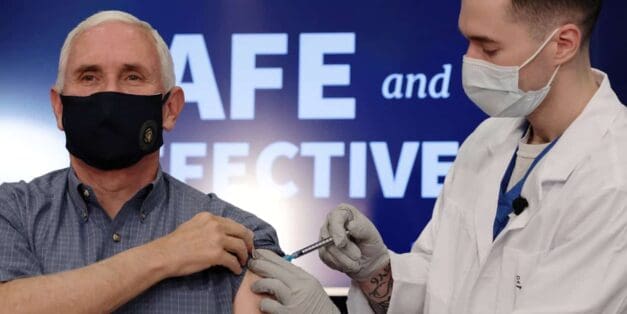 VP Mike Pence receives the COVID-19 Vaccine