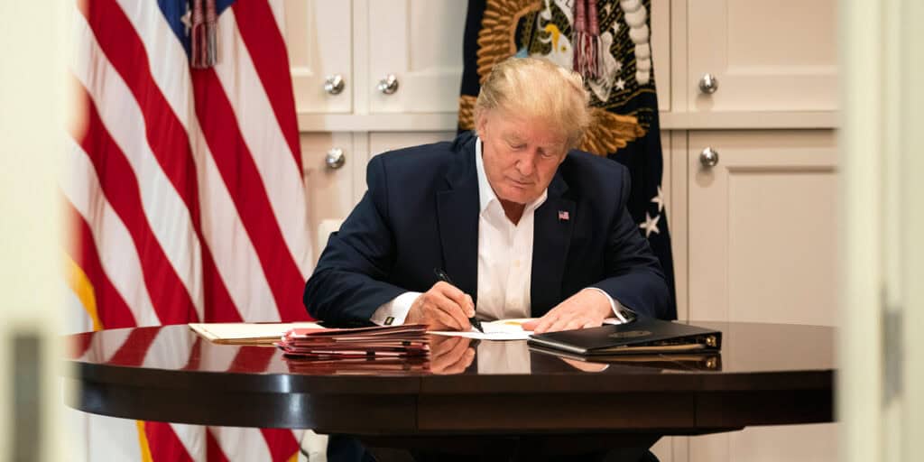 President Trump at Walter Reed