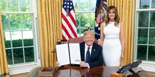 Presiden Trump signs an executive order on strengthening the child welfare system for America’s children