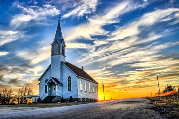 Church at Sunset