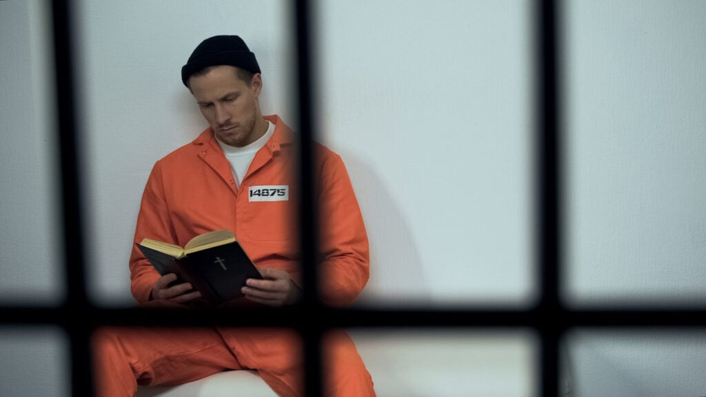 Prisoner Reading Bible