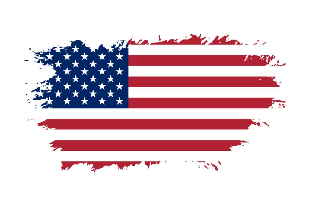 Tattered American flag