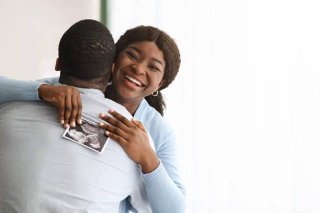 Couple Holding Ultrasound