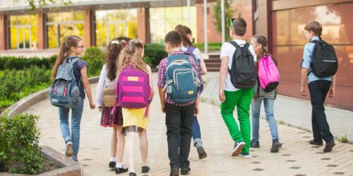 Students returning to school
